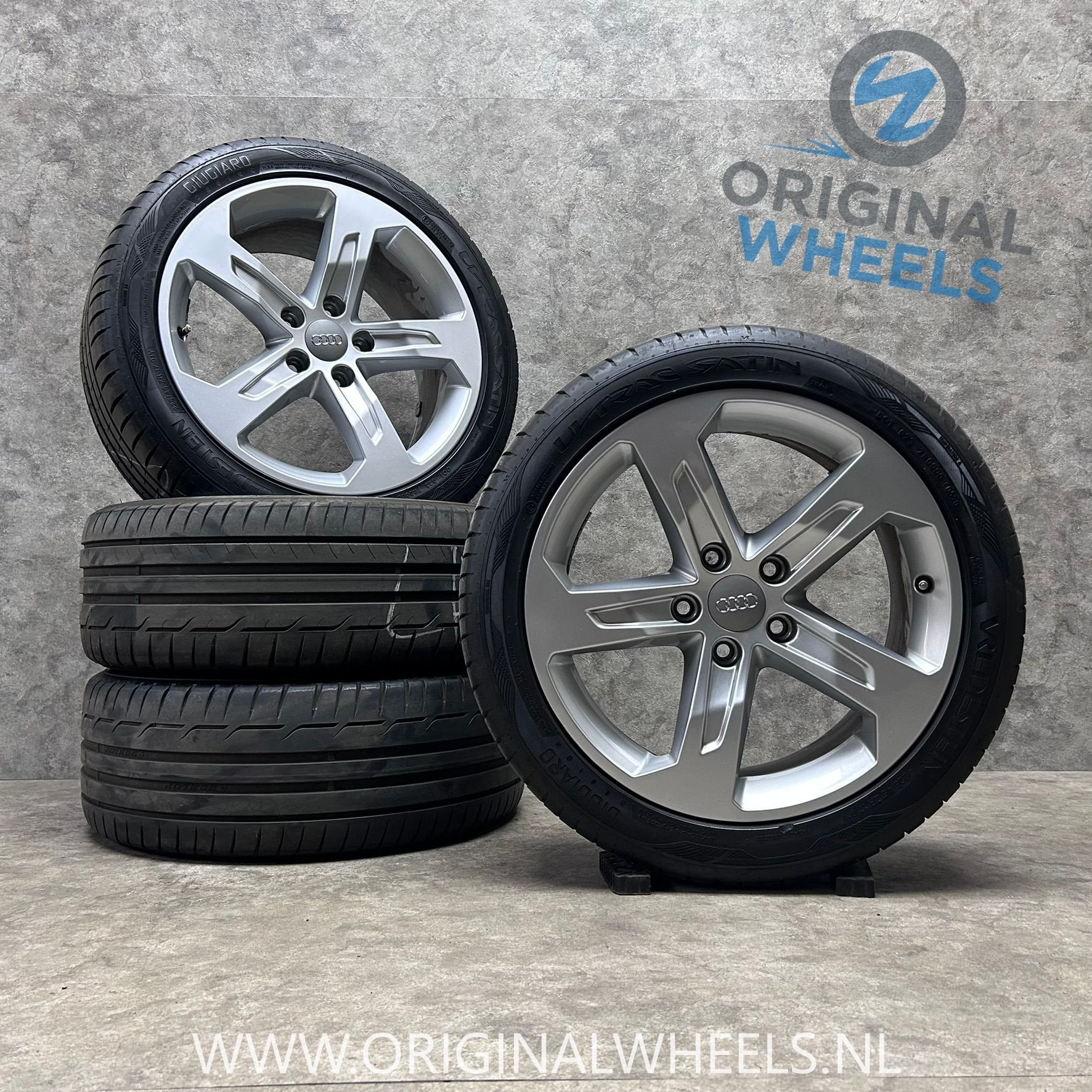 diversen 17 inch originele velgen + zomerbanden Audi A3, Auto-onderdelen, Gebruikt, -, -, Banden en Velgen