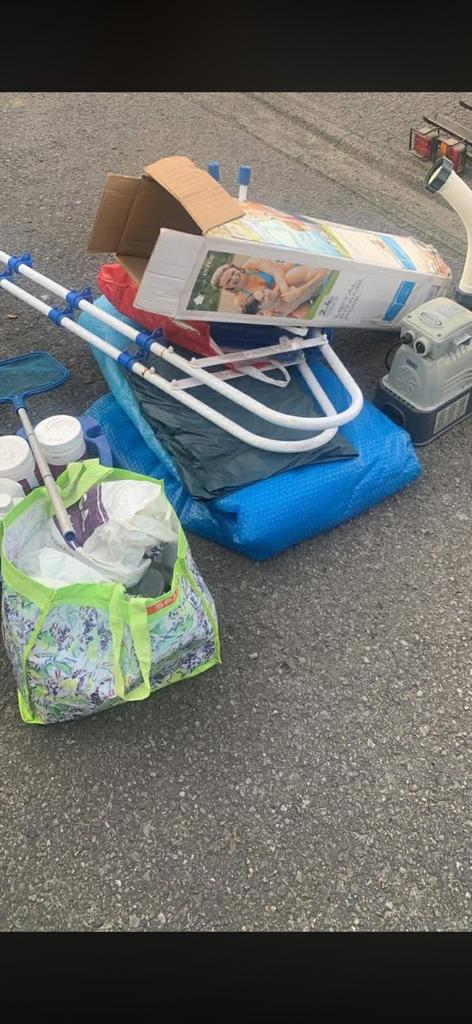 Zwembad met toebehoren, Tuin en Terras, Zwembad-toebehoren, Gebruikt, Ophalen