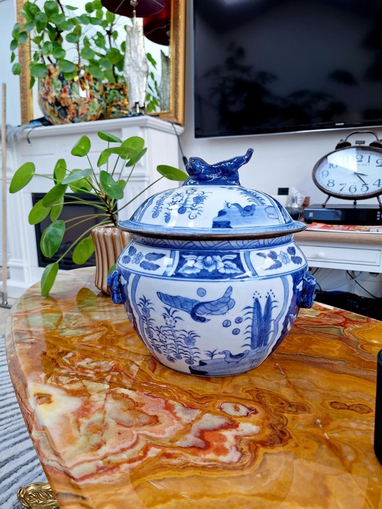 Chinees porselein - pot met deksel, Ophalen