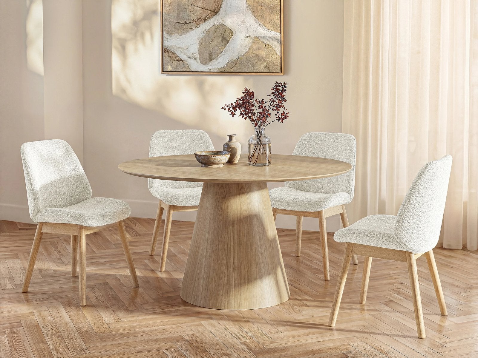 Table ronde en bois d'un diamètre de 120 cm, Enlèvement, Comme neuf