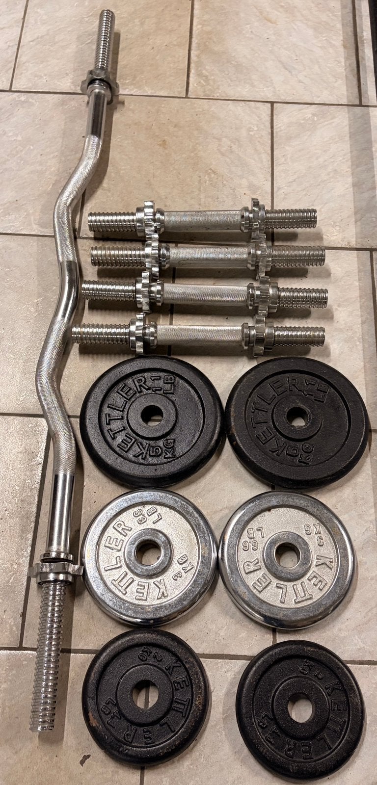 Fitness gewichten en dumbells, Sport en Fitness, Ophalen, Gebruikt, Dumbbell