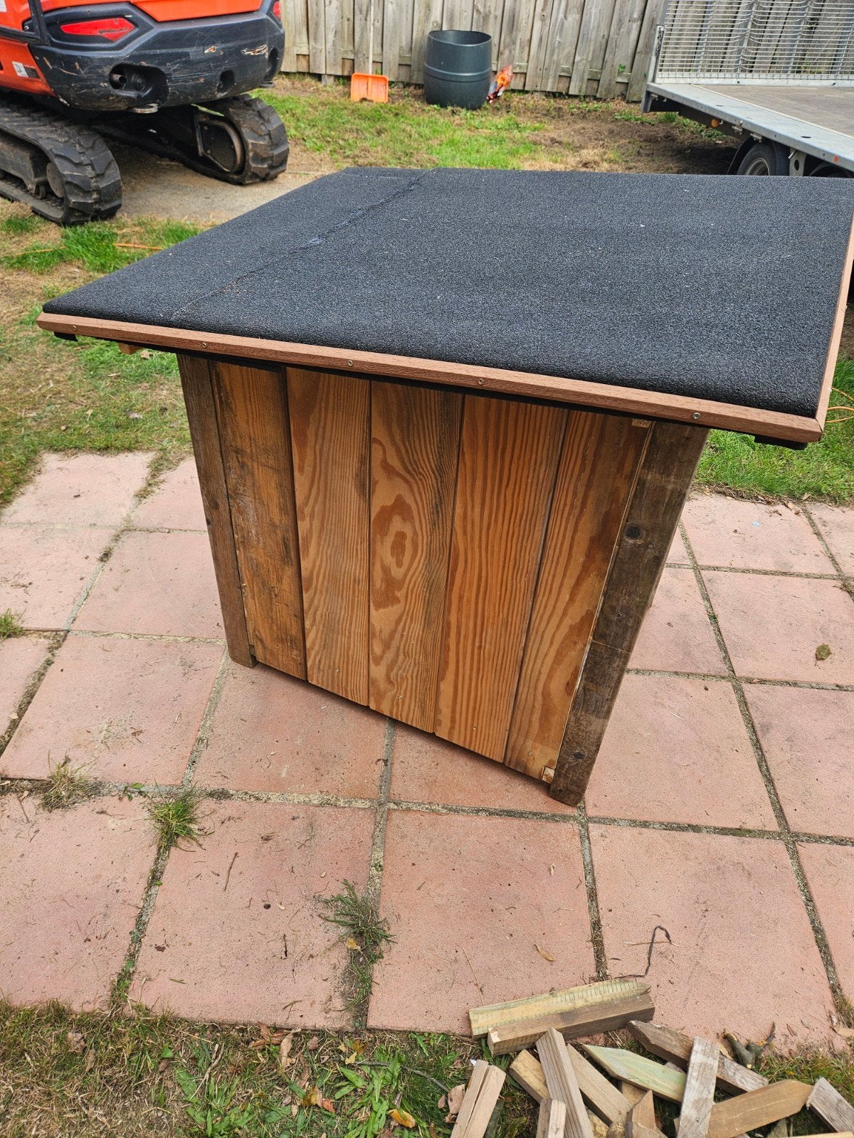 petite maison pour bois de chauffage 85x85x85 cm neuve faite, Jardin & Terrasse, Enlèvement