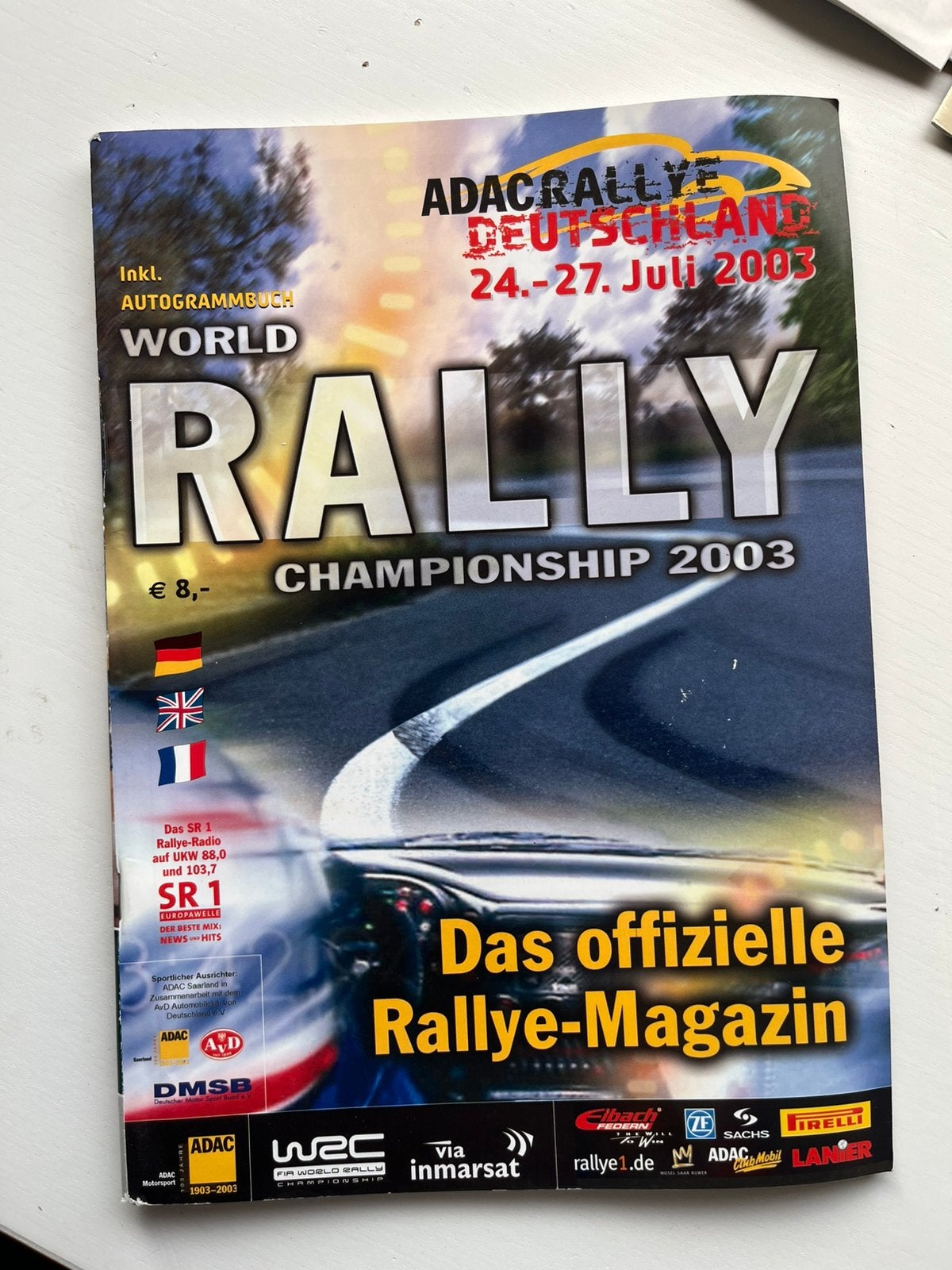 Rallymagazine ADAC Rally Duitsland WRC 2003, Ophalen of Verzenden, Gelezen