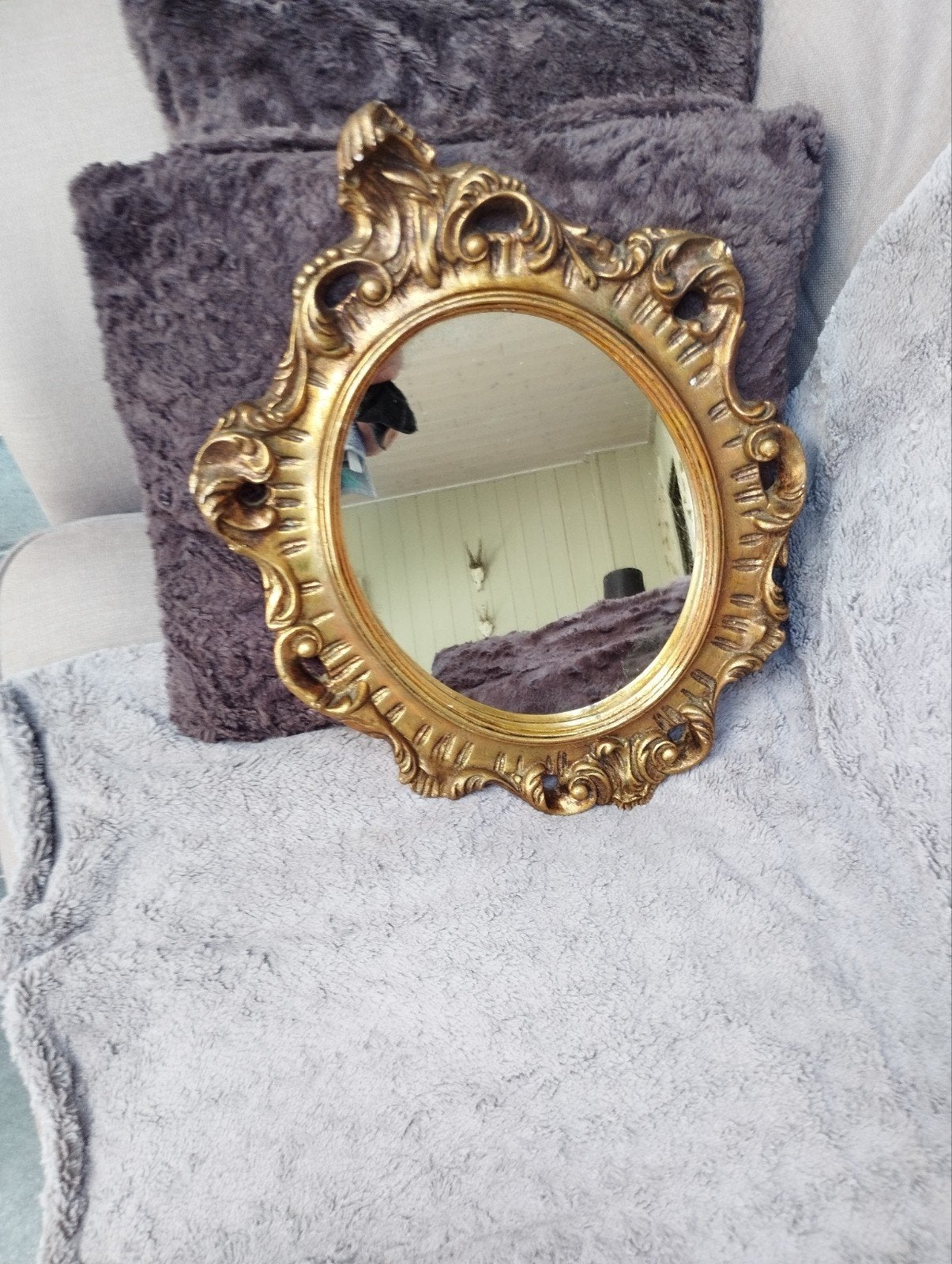 Miroir ancien décoratif, Antiquités & Art, Antiquités | Miroirs, Enlèvement ou Envoi