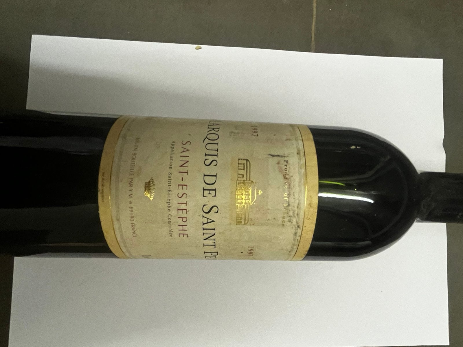 Chateau Marquis de st Pey 1997, Verzamelen, Wijnen, Ophalen, Zo goed als nieuw