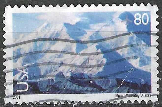 États-Unis 2001 - Yvert 129PA - Mont McKinley en Alaska (ST), Timbres & Monnaies, Envoi, Affranchi