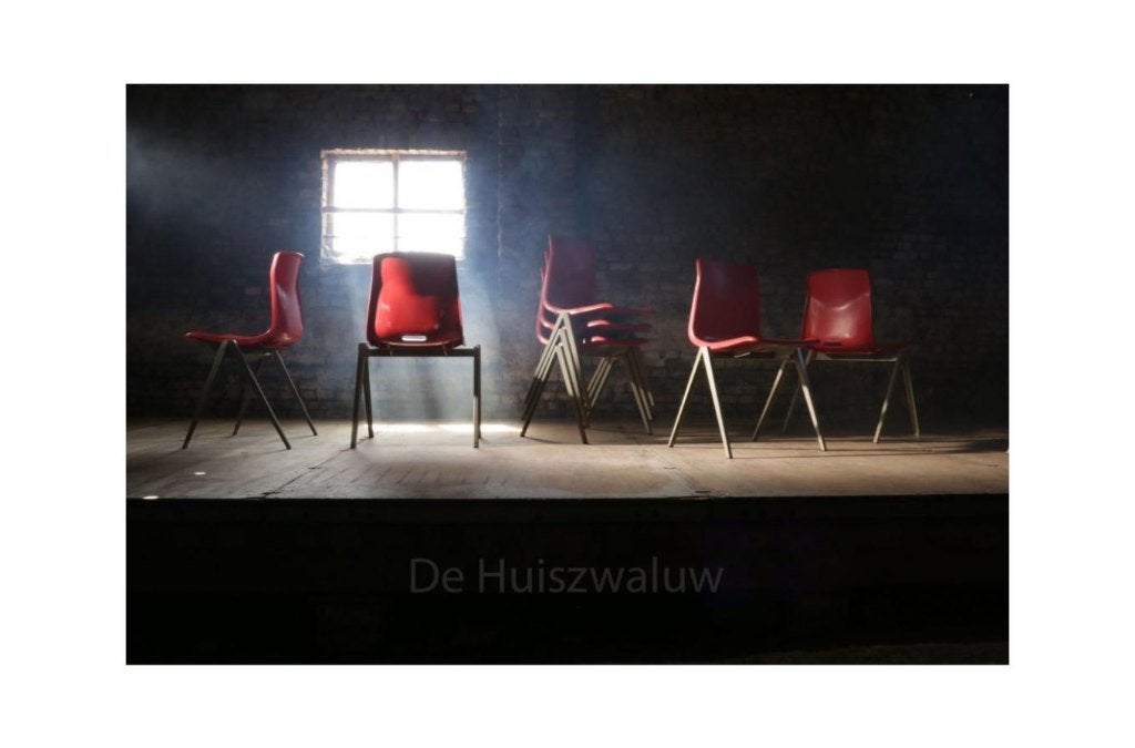 XL Partij Industrieel Vintage Galvanitas S22 schoolstoelen, Ophalen