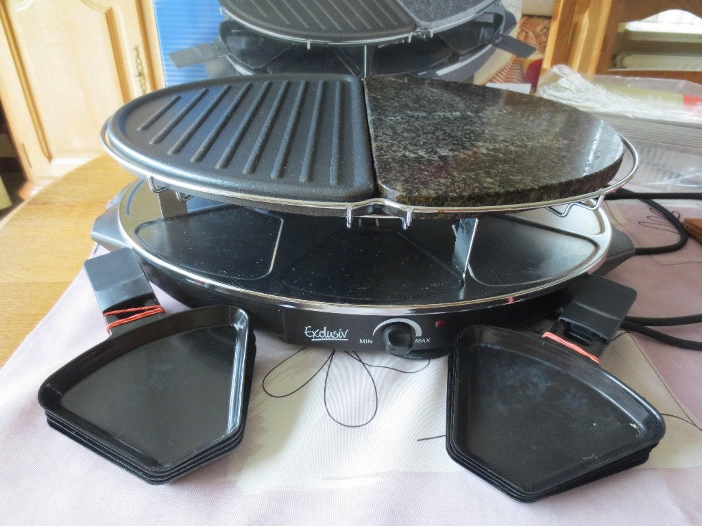 Steengrill en Raclette - 2 in 1, Ophalen, Gebruikt, Steengrill