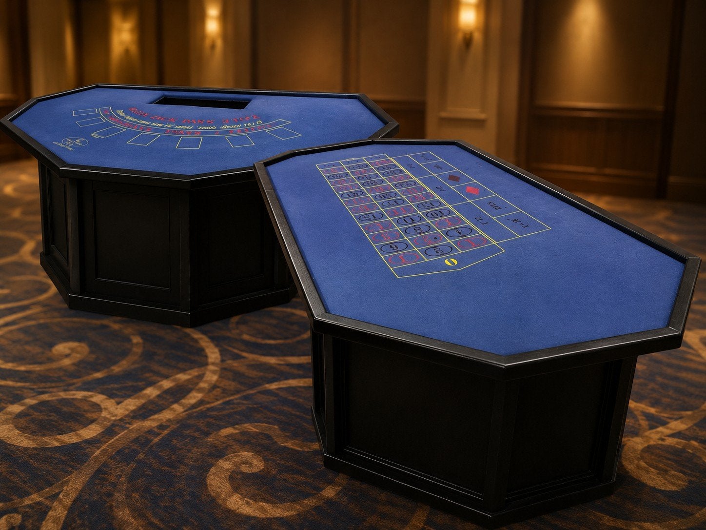 Roulette en blakjack tafel te koop optioneel met alle toebeh, Hobby en Vrije tijd, Ophalen