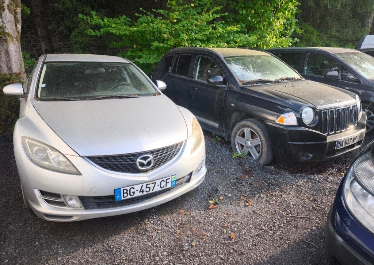 Mazda 6 + Jeep compas, Ophalen, Jeep