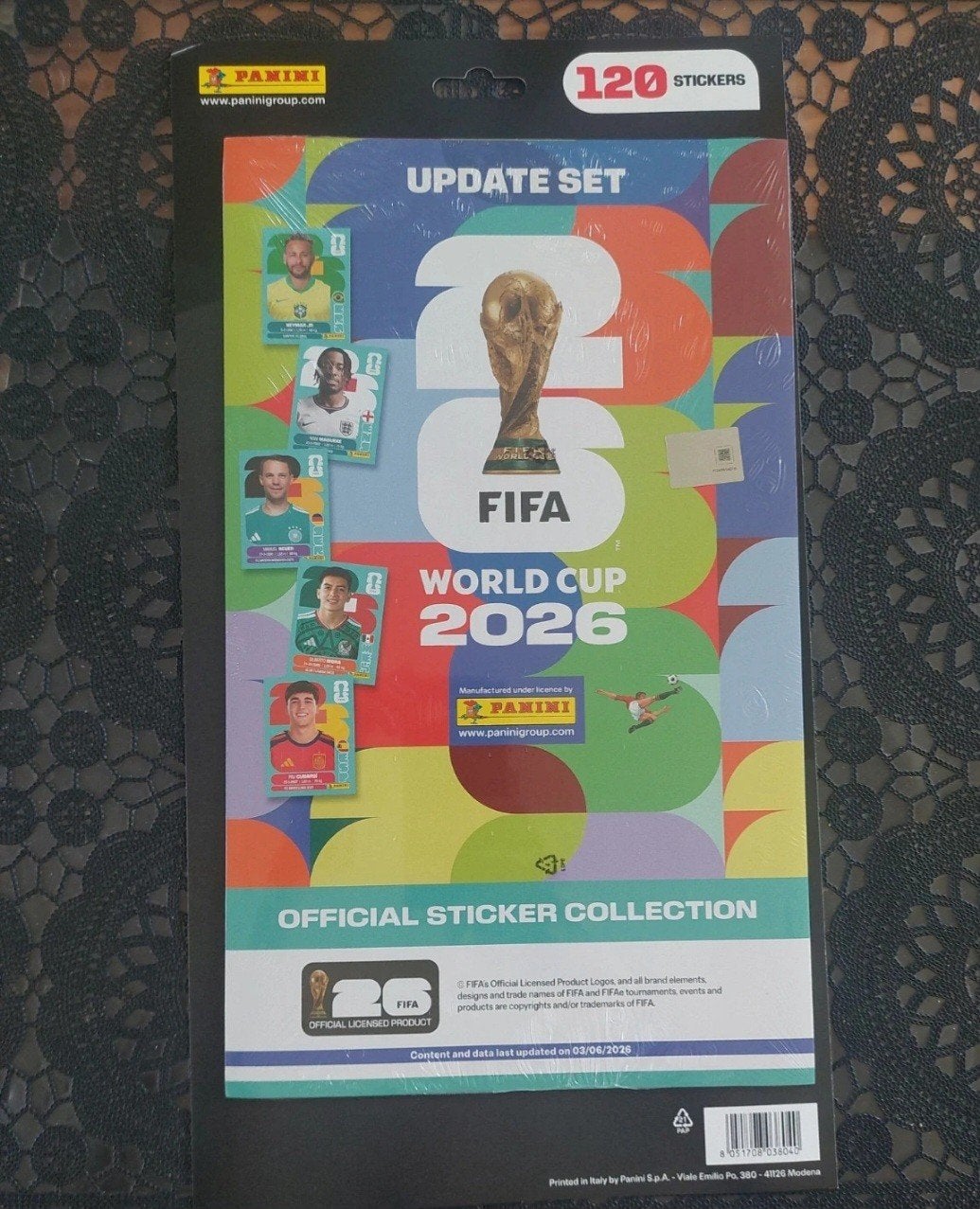 Autocollants panini coupe du monde 2026