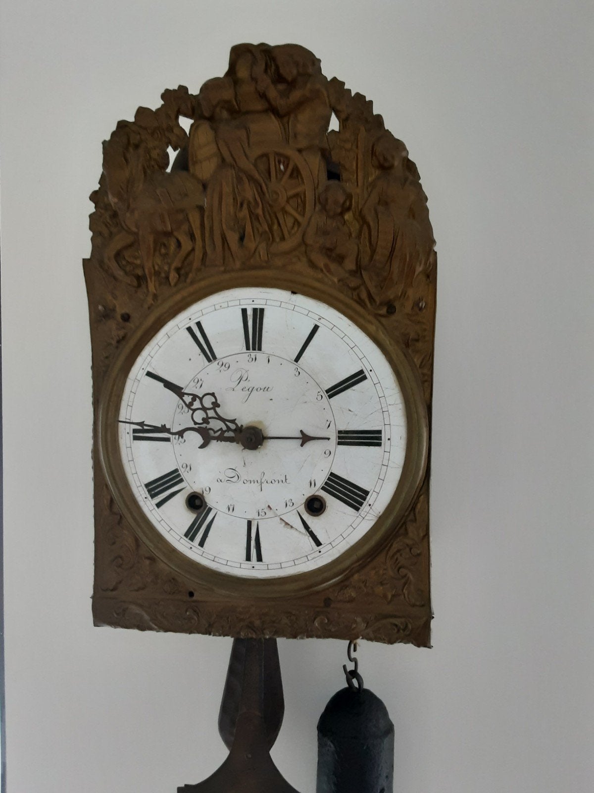 hangklok,  meer dan 100jaar oud,, Antiek en Kunst, Antiek | Klokken, Ophalen of Verzenden