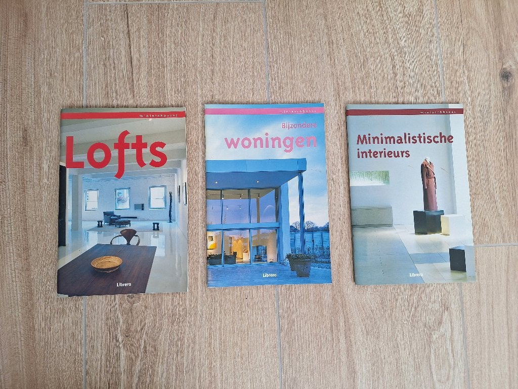 Set van 3 architectuurboekjes, Livres, Enlèvement ou Envoi, Utilisé, Architecture général