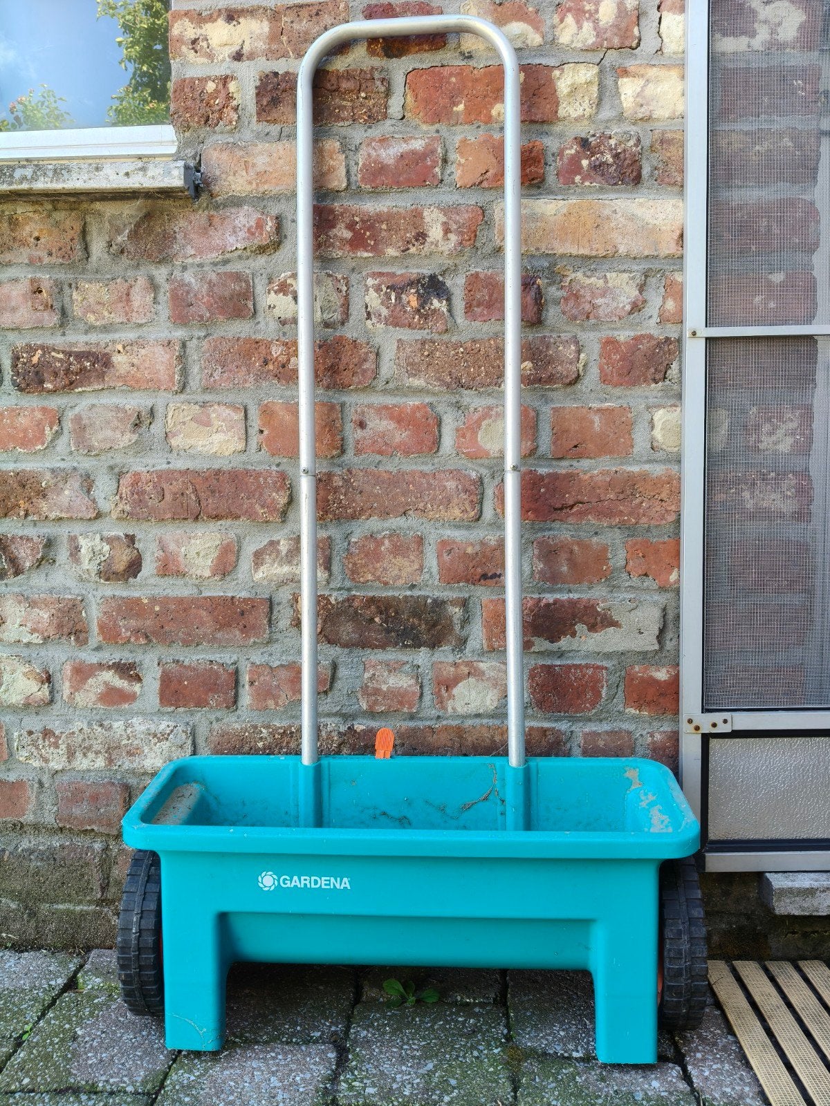 Strooiwagen gardena, Tuin en Terras, Ophalen