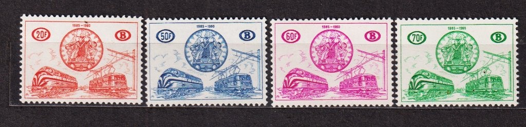 België spoorwegzegels 1960 TR369-372 **, Postzegels en Munten, Verzenden, Postfris, Treinen, Postfris