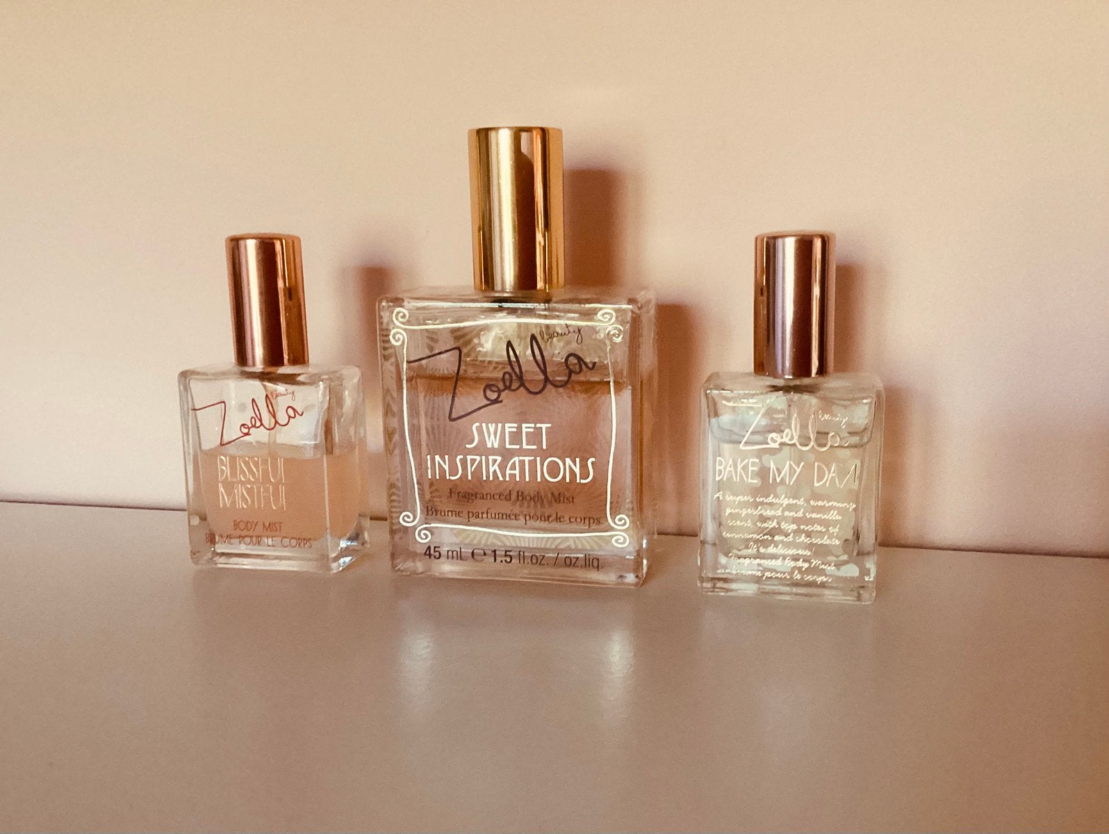 Zoella parfum / body mist 45ml en 15ml, Ophalen of Verzenden, Gebruikt