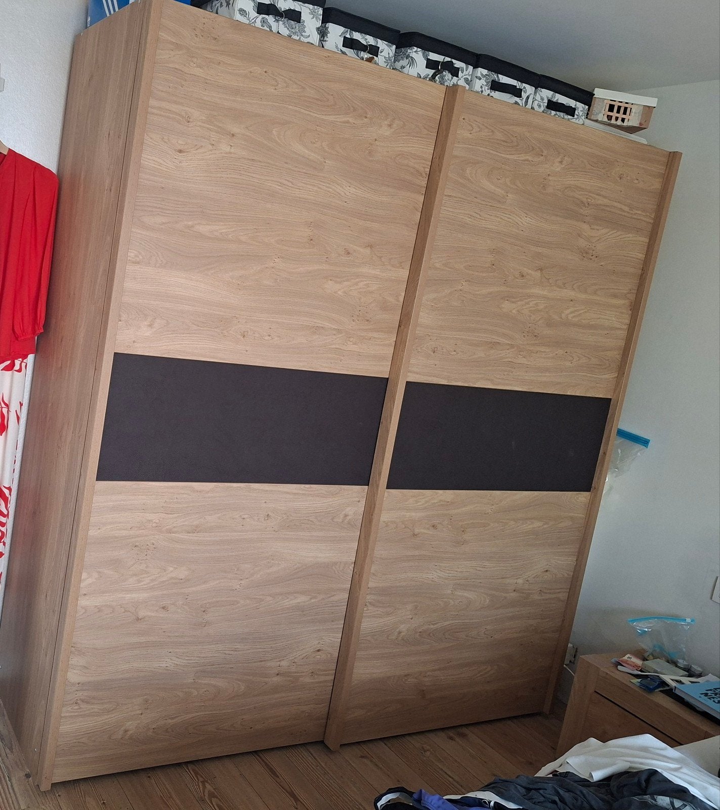 Kleerkast + 2 nachtkastjes, Maison & Meubles, Armoires | Penderies & Garde-robes, Utilisé, 200 cm ou plus, 200 cm ou plus, 50 à 75 cm