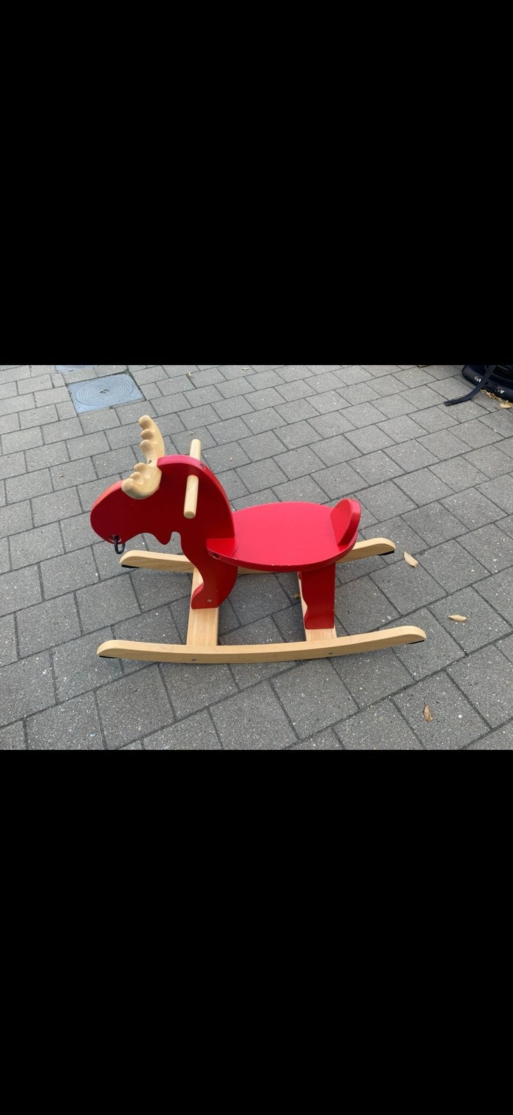 Houten schommelpaard voor peuter en kleuter, Ophalen, Gebruikt