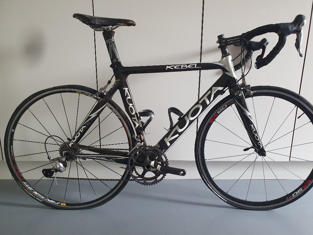 Kuota Kebel - carbon racefiets, 28 inch, Gebruikt, Carbon, Velgrem