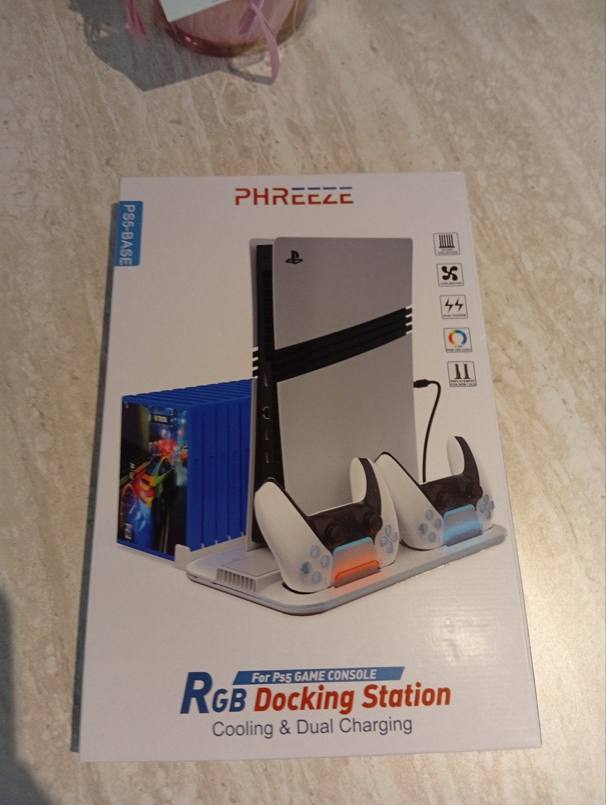 Rgb Docking Station cooling & dual charginf, Enlèvement, Station d'accueil