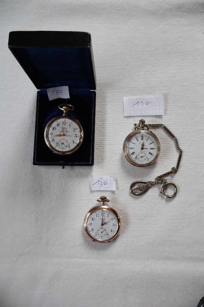 Montres de poche, Bijoux, Sacs & Beauté, Montres | Anciennes | Antiquités, Longines, Avec chaîne, Enlèvement ou Envoi, Montre de poche