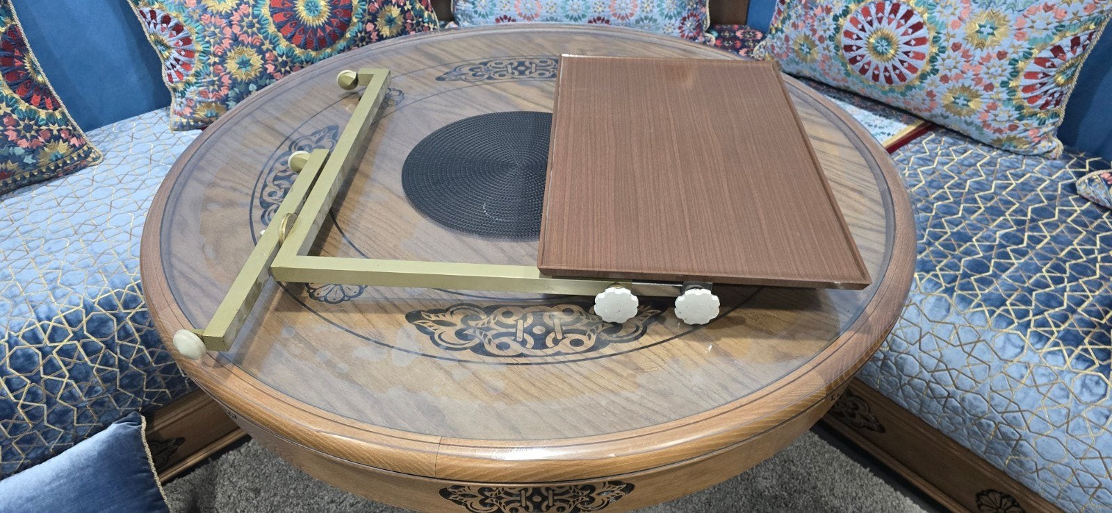 ancienne table de lit pliable design 40cmx60cm réglable en h, Enlèvement ou Envoi