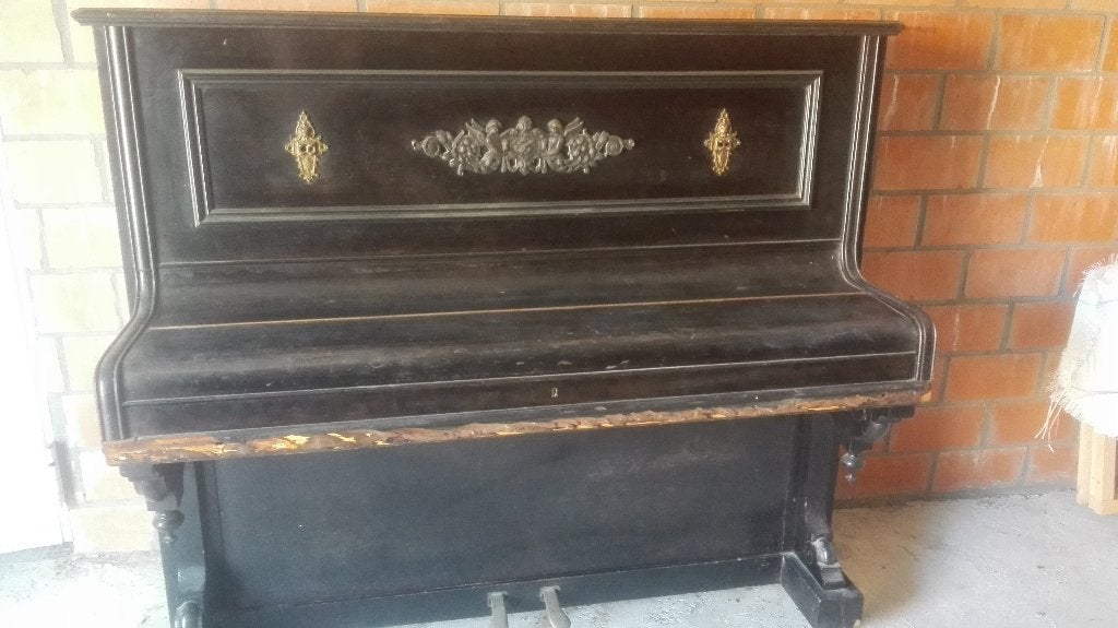 piano, Muziek en Instrumenten, Ophalen, Gebruikt, Zwart, Piano