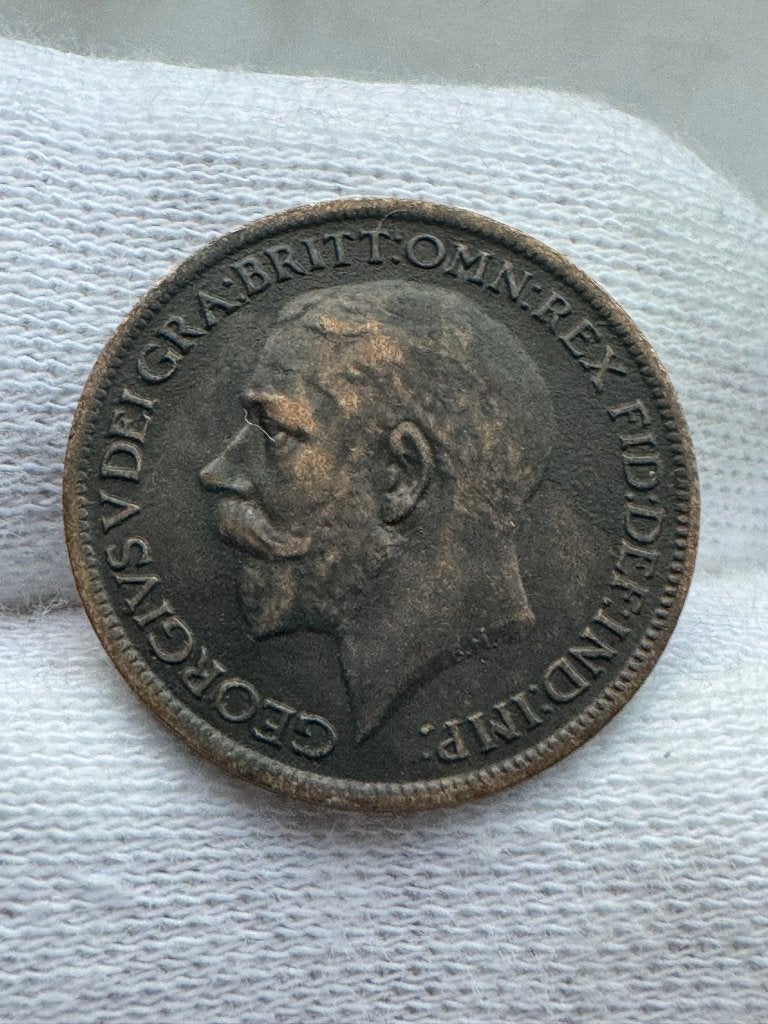 Royaume-Uni - 1 farthing 1917, Enlèvement ou Envoi, Autres pays, Monnaie en vrac