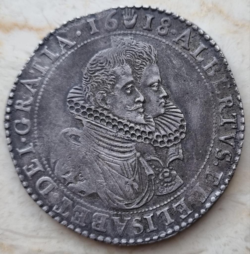 Ducaton 1618 Albrecht & Isabelle / Zeldzaam !, Postzegels en Munten, Ophalen of Verzenden, Losse munt, Zilver