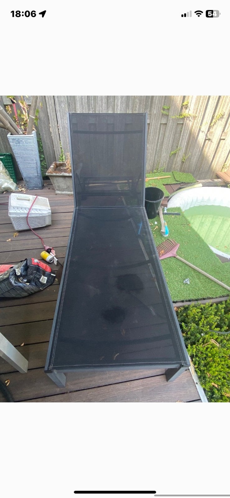 Garden Impressions Palmas ligbed aluminium frame, Tuin en Terras, Ophalen, Zo goed als nieuw