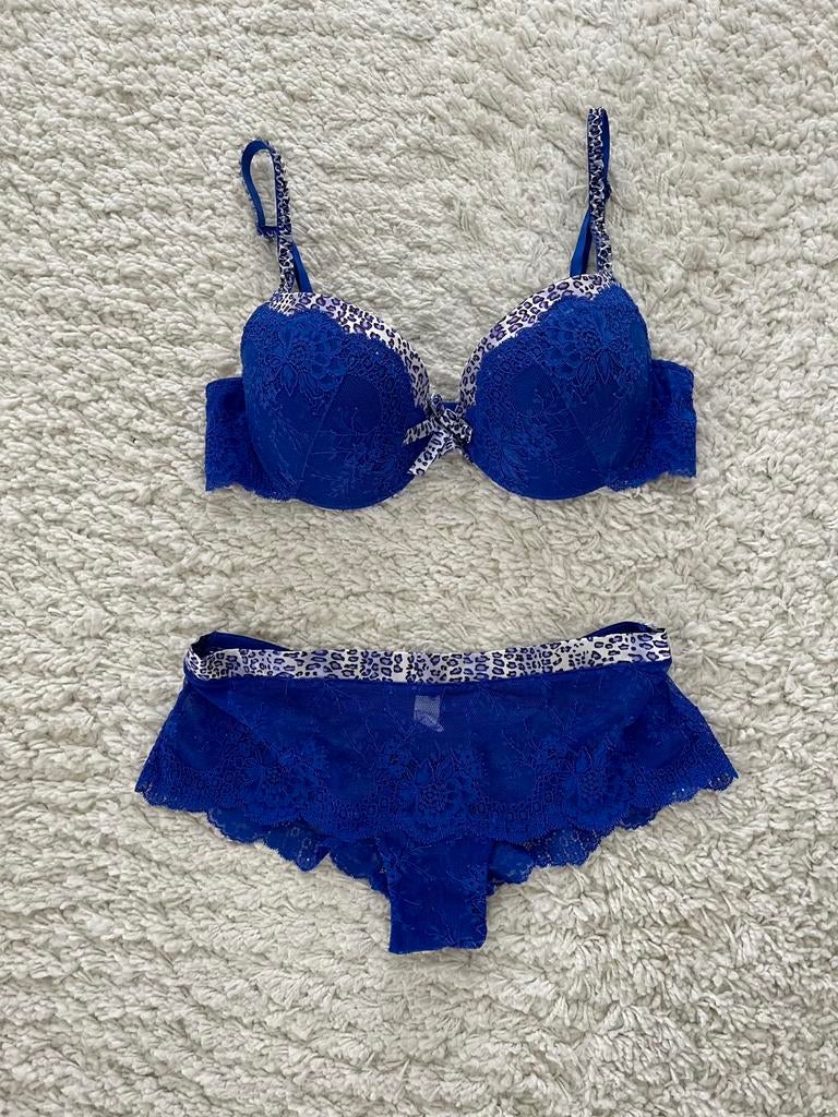 Lingerieset After Eden, Ophalen of Verzenden, Blauw, Setje