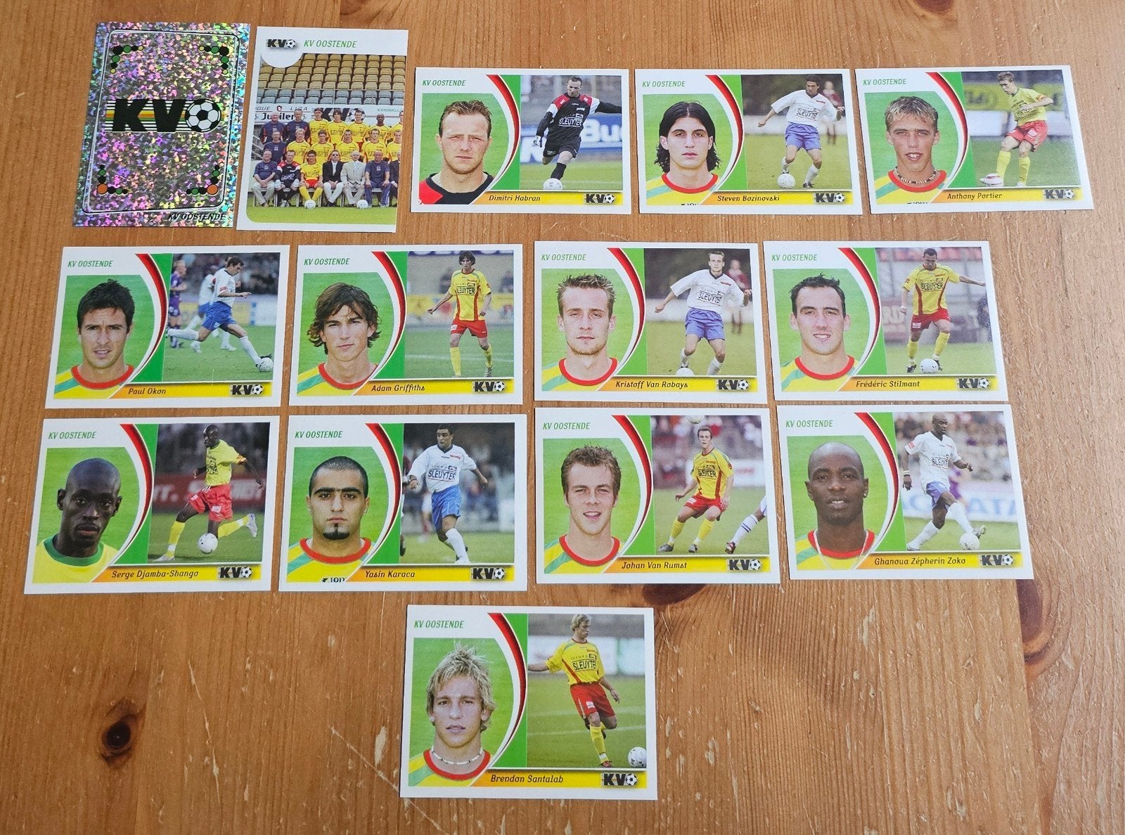 Panini Football 2005 KV Oostende Ongebruikt Voetbal!, Ophalen of Verzenden, Zo goed als nieuw, Meerdere stickers