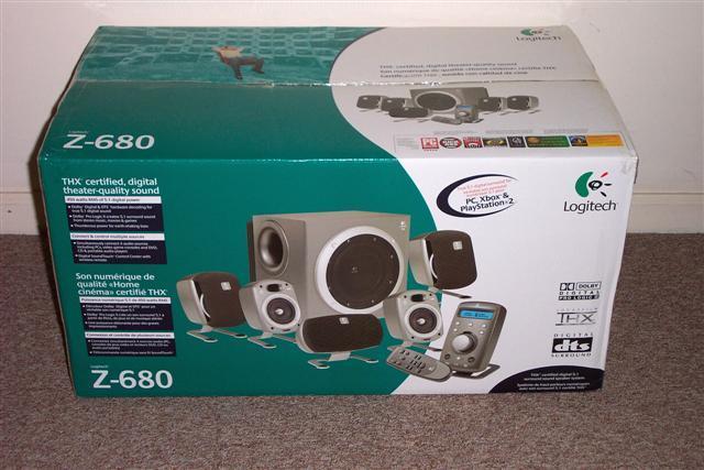 Système de haut-parleurs ambiophoniques Logitech Z-680, Enlèvement ou Envoi, Comme neuf, Subwoofer