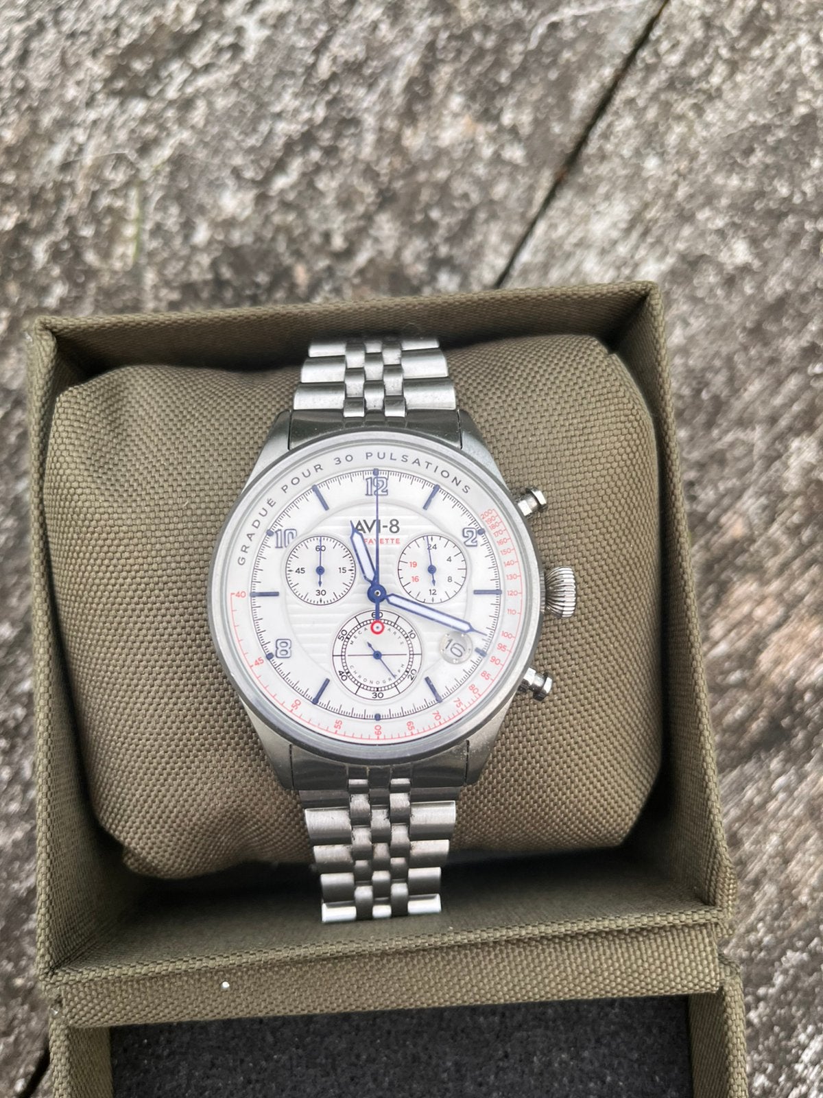 Chronographe Avi-8 Flyboy Escadrille Lafayette 1916, Enlèvement ou Envoi, Utilisé