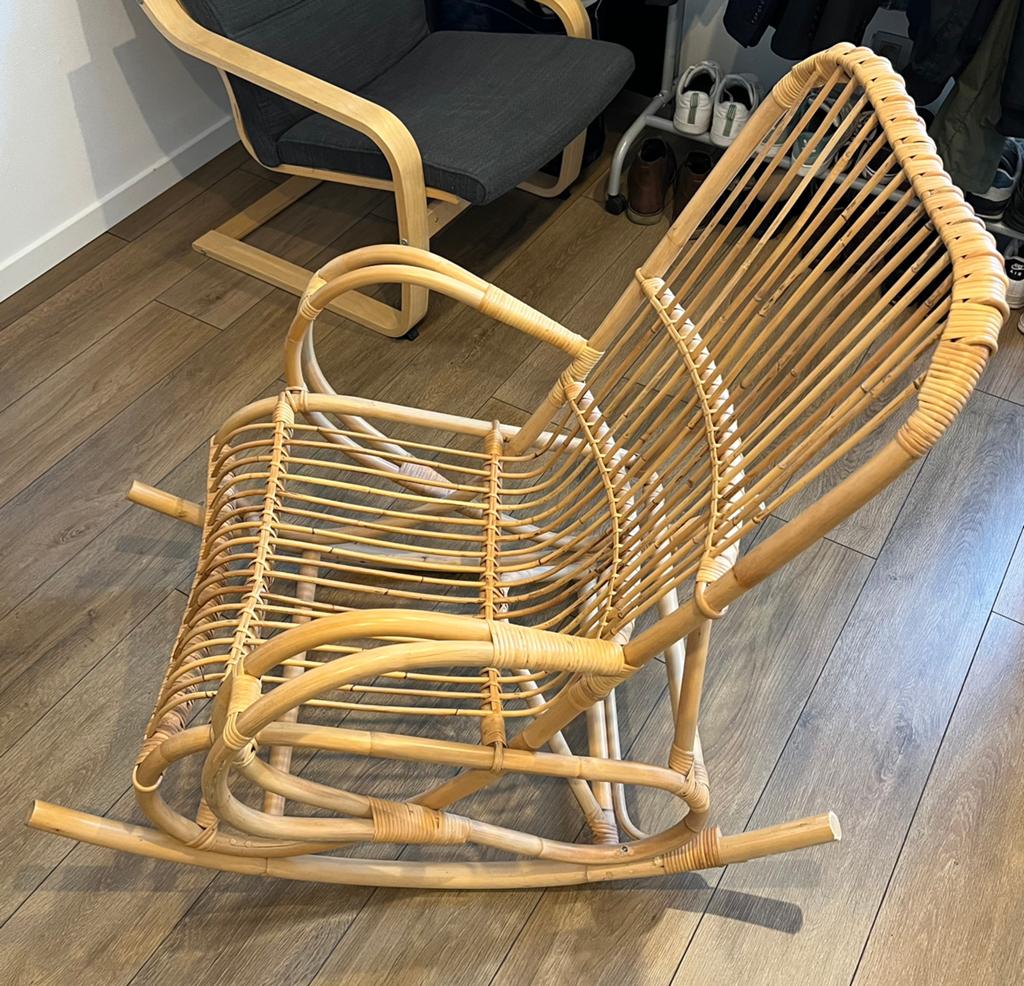 Rocking chair, Comme neuf, Brun, Enlèvement, Bois