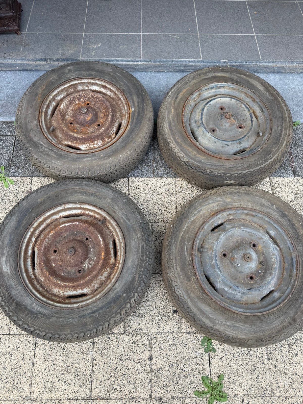 4 jantes Vintage 2CV (2PK), Enlèvement, Pneus et Jantes