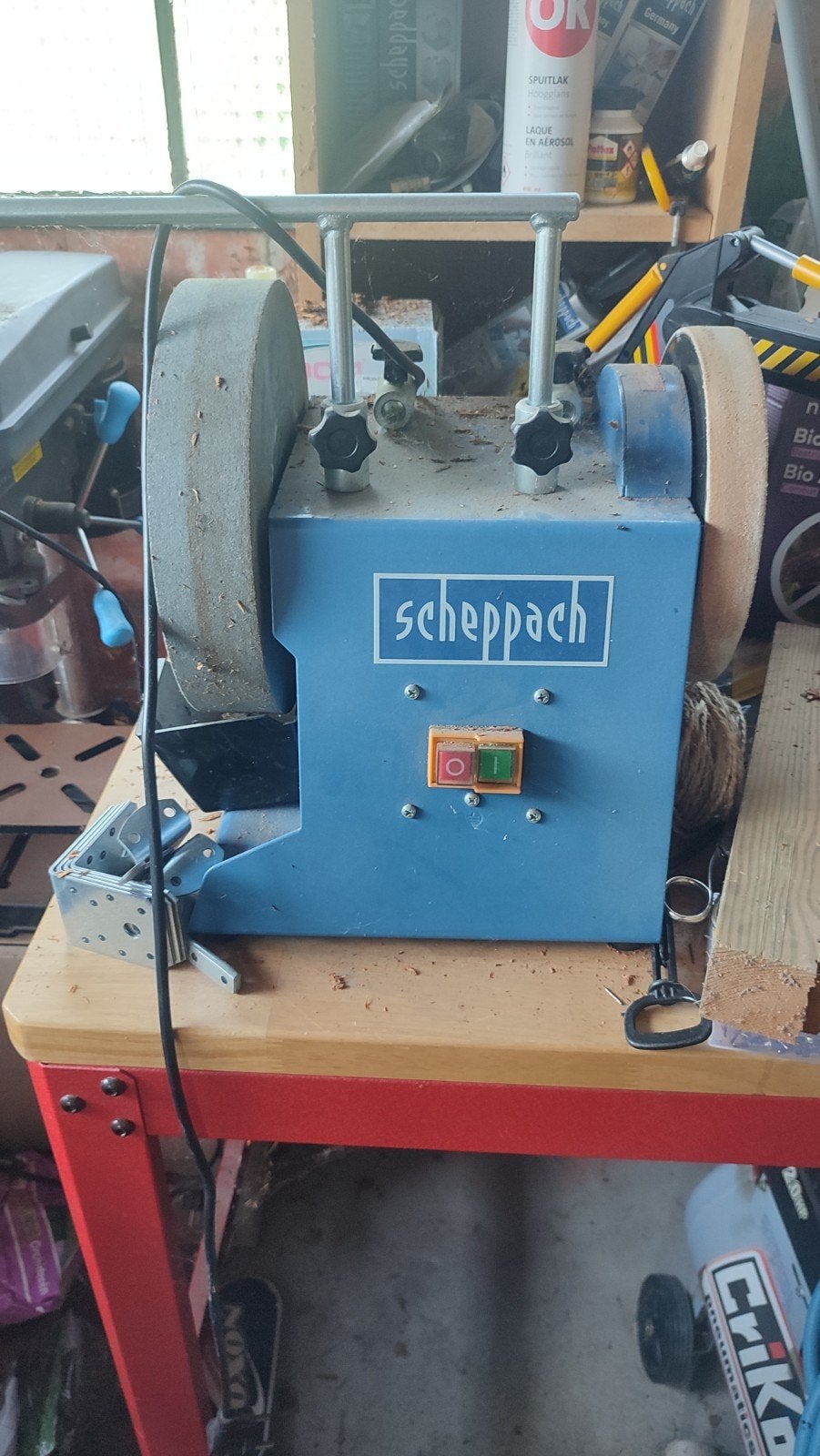 Slijpmolen Scheppach met toebehoren, Doe-het-zelf en Bouw, Ophalen