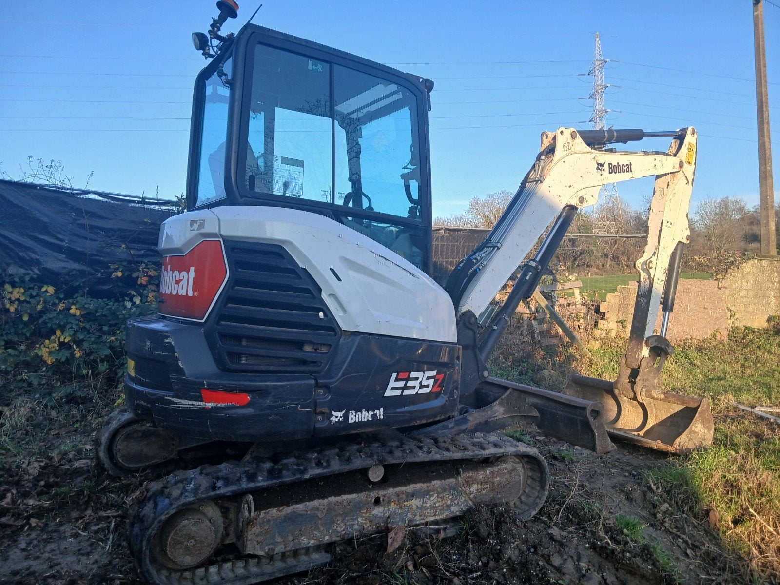 Bobcat 3.5 minigraafmachine, Ophalen