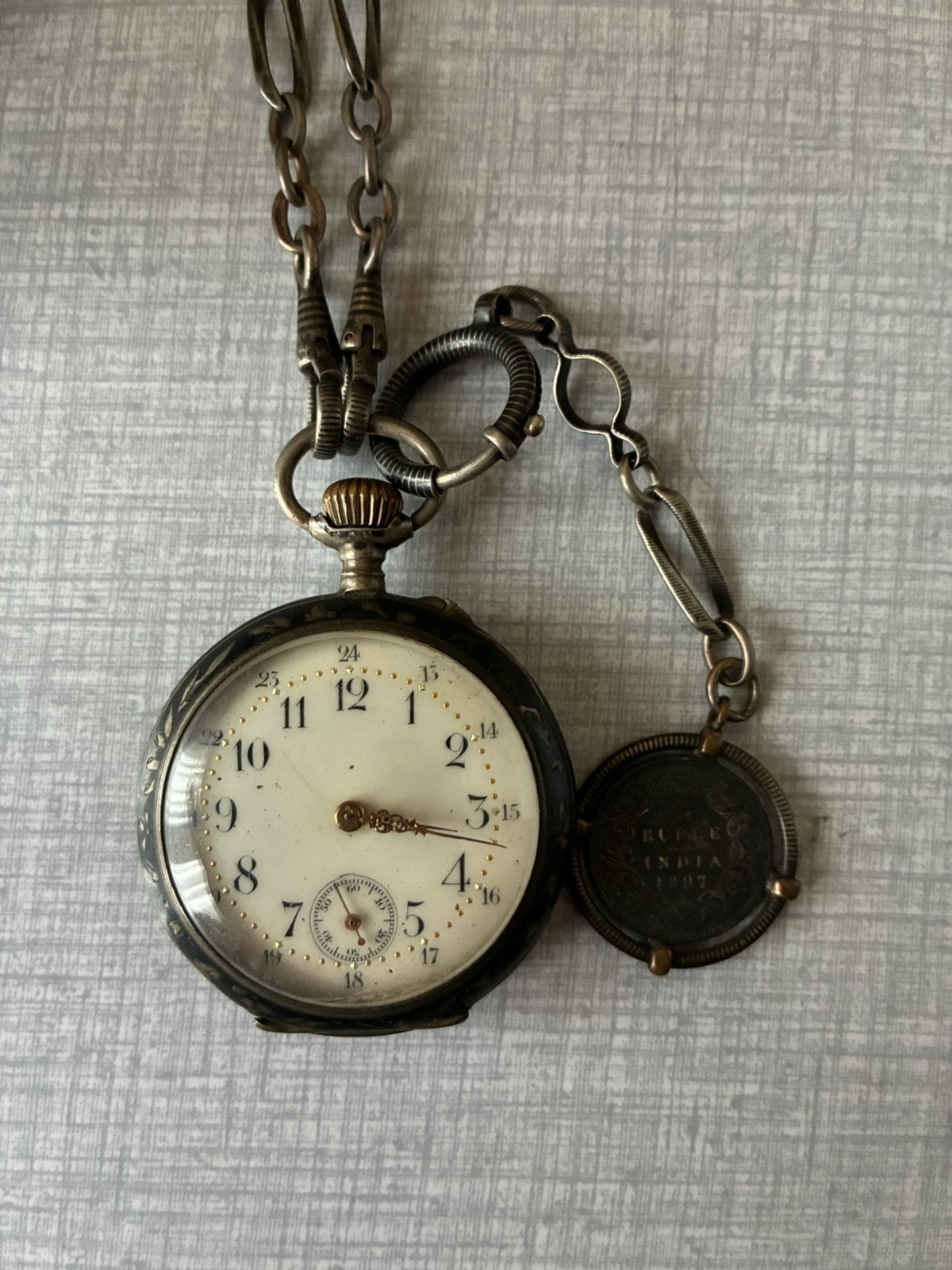 zakhorloge, Bijoux, Sacs & Beauté, Autres marques, Avant 1900, Avec chaîne, Enlèvement ou Envoi