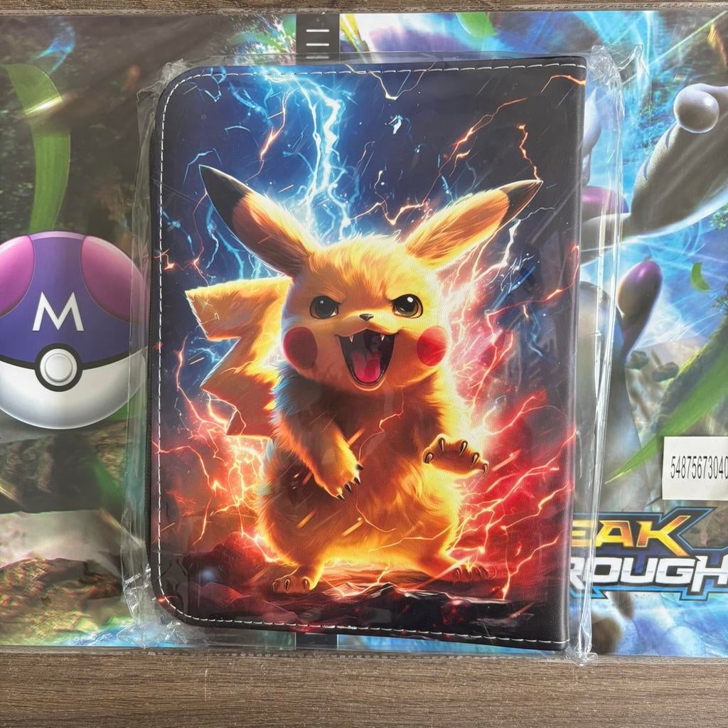 Pokemon verzamelmap - 4 pocket - album map - 400 cards, Ophalen of Verzenden, Nieuw, Overige typen, Foil