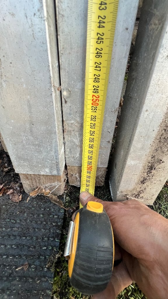 Metsel profielen 2m65 - 4st, Doe-het-zelf en Bouw, Ophalen, Gebruikt, Overige typen