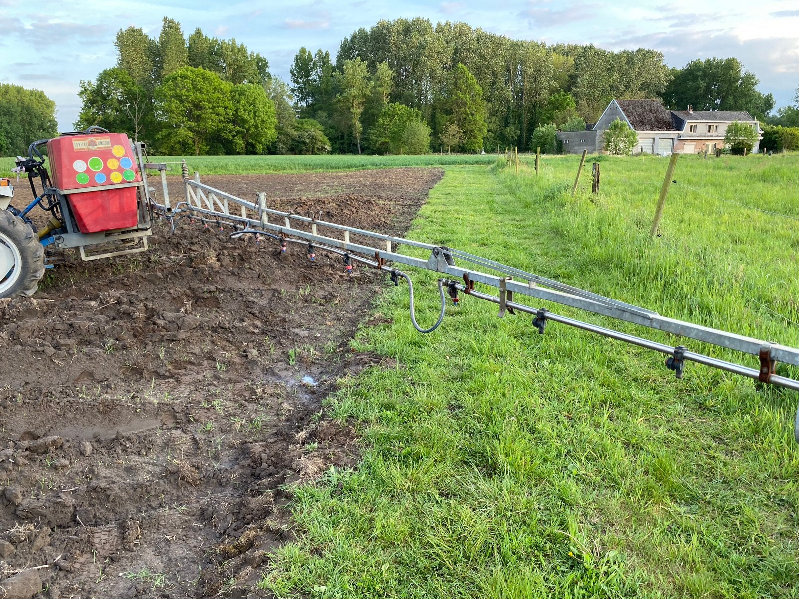 Sproeier / veldspuit, Ophalen