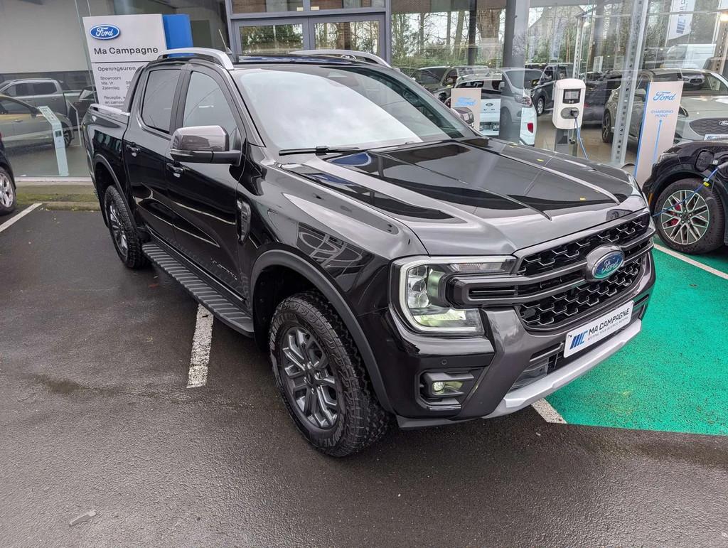 Ford Ranger DC Wildtrak 3.0TDCi V6 240pk A10 automaat e-4WD, Auto's, Ford, Automaat, 4 deurs, Zwart, 2993 cc