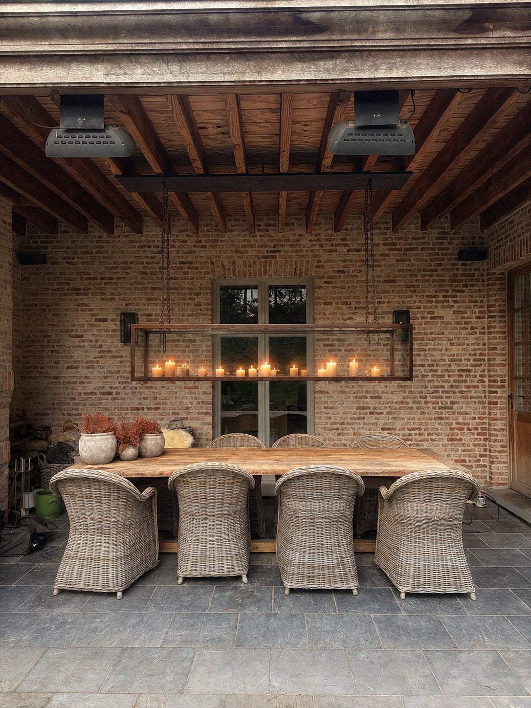 Sfeerverlichting met kaarsen, Jardin & Terrasse, Éclairage extérieur, Neuf, Suspension, Fer, Enlèvement