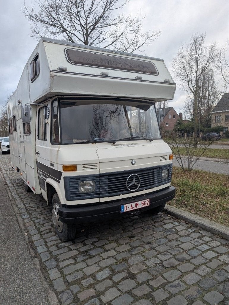 Mercedes-Benz 508D Alkoof Camper Unieke Oldtimer!, Caravans en Kamperen, Mobilhomes, Alkoof, Vloeistofverwarming, Mercedes-Benz