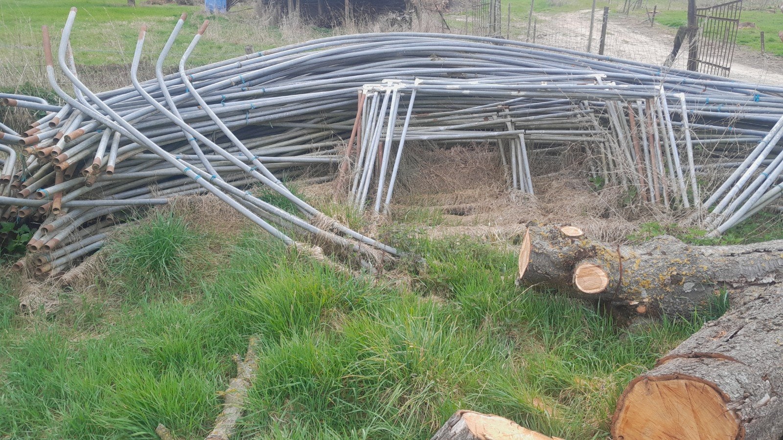 Tunnelserre 6,5 meter breed en 66 meter lang, Ophalen, Serretuinbouw, Gewasbescherming en Bemesting