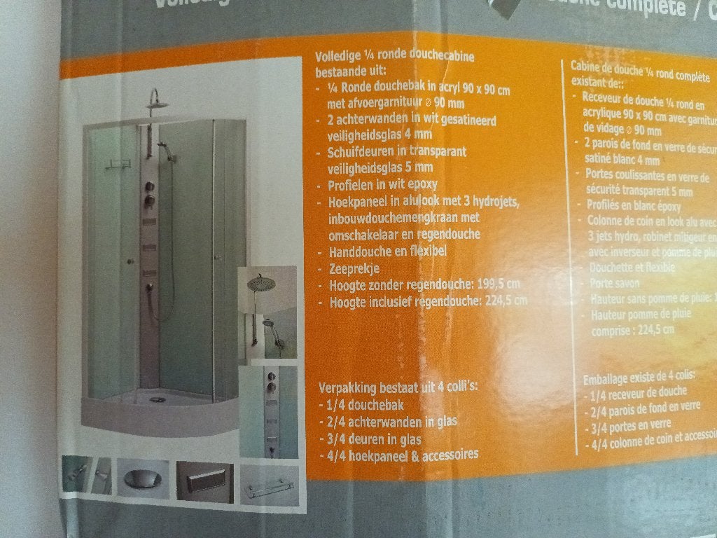 NIEUWE douchecabine, Huis en Inrichting, Badkamer | Complete badkamers, Ophalen, Nieuw, Met douche