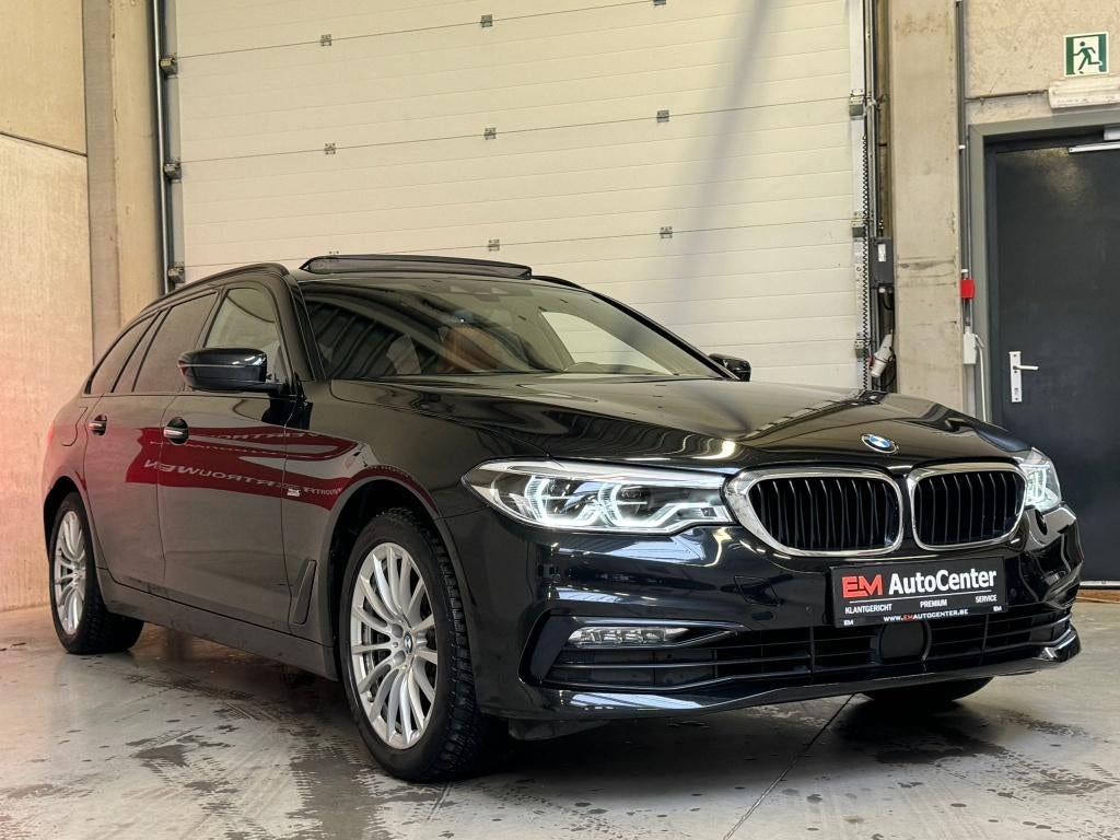 BMW 520DAs Autom. Sport Pano-LED-Memory-Acc-CAM-HeadUp-BTW., Cuir, Entreprise, Entretenue par le concessionnaire, Noir
