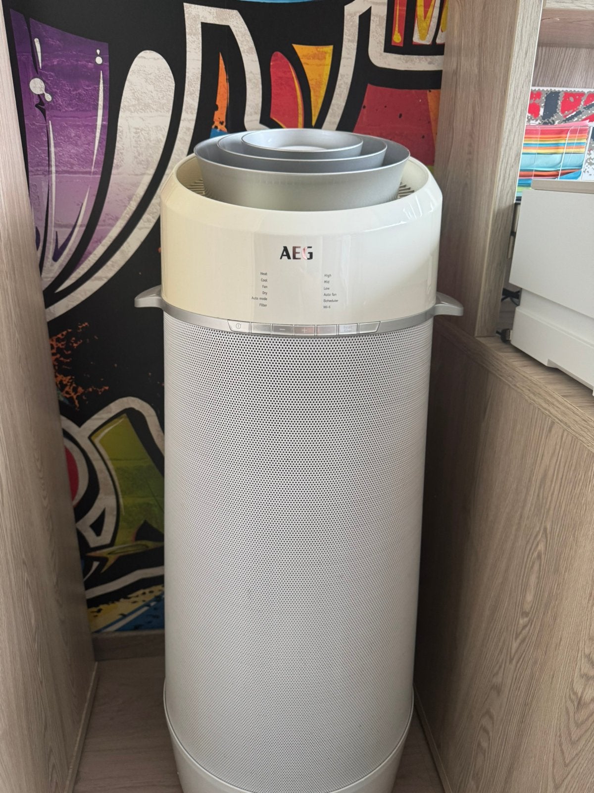 Mobile airco AEG, Elektronische apparatuur, Airco's, Ophalen, Zo goed als nieuw, Afstandsbediening