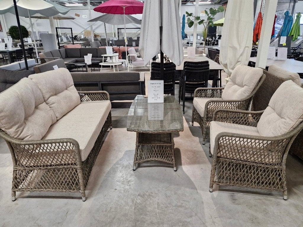 Tuinset Fläder met salontafel - NIEUW !, Enlèvement, Neuf, Salons de jardin